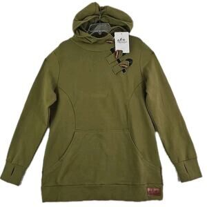 Alaskan Apparel ~Men's Size XXXL~ Olive Green Zip-Up Hoodie Sweatshirt NWOT.